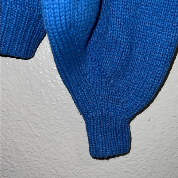 Princess Polly Harmony Balloon Sleeve Knit Sweater Blue XS-S - Picture 4 of 7